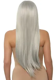 Перука Leg Avenue Long straight center part wig 33″ Grey - мініатюра 2