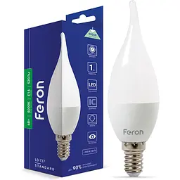 Світлодіодна лампа Feron LB-737  CF37 230V 6W E14 4000K (25716)