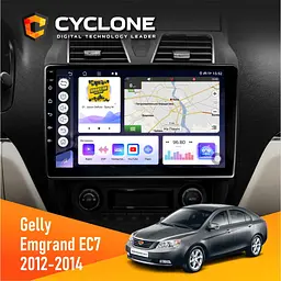 Штатна магнітола Gelly Emgrand EC7 2012-2014 Cyclone C10-011 4x64, DSP Cyclone (НФ-00005233)