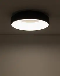 Світильник стельовий Nowodvorski 11206 Nikki Round LED 1x32W 3000K 2600Lm IP20 чорний - мініатюра 2