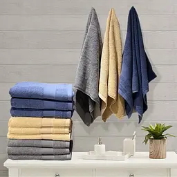 Набір рушників махрових Lovely Svi для рук і обличчя (Бавовна) 4 шт., 50 x 90 см Синій (580523) - мініатюра 5