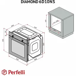Духова шафа Perfelli Diamond 6D10NS Nero - мініатюра 22
