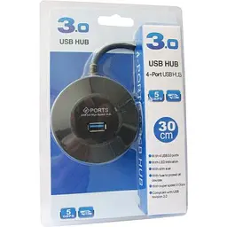 Концентратор Maiwo USB Type-A to 4х USB3.0 30cm (KH304-A) - мініатюра 6