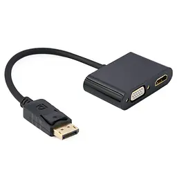 Переходник Cablexpert DisplayPort на HDMI/VGA A-DPM-HDMIFVGAF-01 (A-DPM-HDMIFVGAF-01)