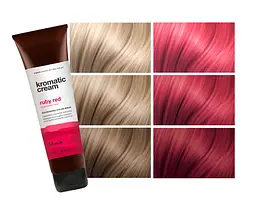 Живильна тонувальна маска ЯСКРАВО-ЧЕРВОНИЙ NOOK KROMATIC CREAM Nourishing Color Mask Ruby Red 150 мл - мініатюра 2