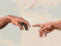 Картина за номерами на підрамнику Brushme Створення Адама