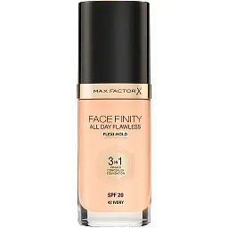 Тональна основа Max Factor Facefinity All Day Flawless 3 в 1 відтінок 42 (Ivory) 30 мл
