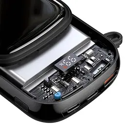Зовнішній акумулятор з дисплеєм Baseus Qpow Pro 20000 mAh 22.5 W Type-C Edition PPQD060301 чорний - мініатюра 6