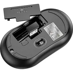 Бездротова миша Hoco GM21 Platinum 2.4G Business Wireless Mouse Black Yellow - мініатюра 4