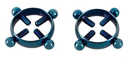 Затискачі на соски Bad Kitty Nipple Jewellery синій - мініатюра 2