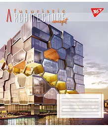 Набір зошитів Yes Futuristic architecture А5 в клітинку 48 аркушів 10 шт. (767108) - мініатюра 3