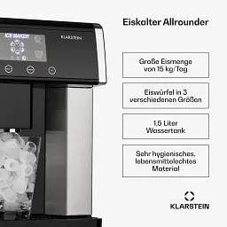Льодогенератор Klarstein Ice Age Cube 15 кг/добу Б/в - мініатюра 5