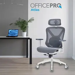 Крісло офісне Officepro Atlas OC630-W-DG-DG White/Dark Gray (OC630-W-DG-DG) - мініатюра 17