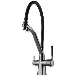 Змішувач для кухні під осмос Globus Lux GLLR-0700-L-11-01 000024668 Графіт - мініатюра 3