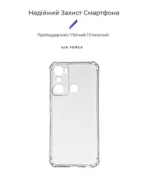 Чохол ArmorStandart Air Force для Infinix Hot 20i (X665E) Camera cover Clear - мініатюра 2