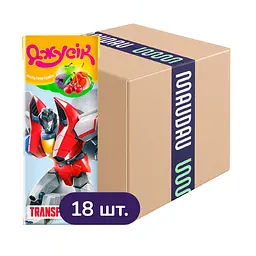 Упаковка нектара Джусік Transformers Мультивитаминный 2.4 л (200 мл х 18 шт.)
