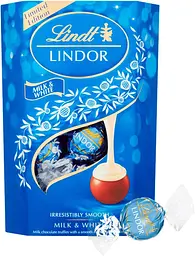 Шоколадні цукерки Lindt Lindor Milk White Limited Edition, 200г - мініатюра 2