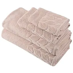 Рушник махровий Soho Leaves Cream бавовна 50х90 см (50*90 Leaves Cr) - мініатюра 3