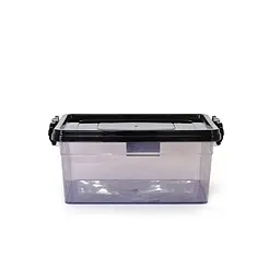 Контейнер Asude Plastik 10 л чорний прозорий (ASD142-F) - мініатюра 2