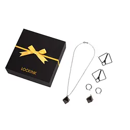 Затискачі для сосків з важкою підвіскою LOCKINK Nipple Clamps with Heavy Pendant, сріблясті