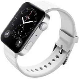 Силіконовий ремінець BeCover для Xiaomi Mi Watch / Garmin Vivoactive 3S / 4S / Venu 2С / Canyon CNS-SW71SS / Mobvoi TicWatch C2 / Withings Activite Steel / Huawei Honor S1 White (704521) - мініатюра 2