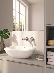 Змішувач для умивальника на два отвори S-Size Grohe Eurosmart New 29337003 Хром - мініатюра 5