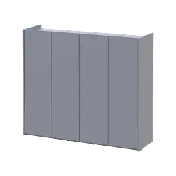 Тумба для взуття Doros Кассель Сірий 4 ДСП 128х37х110 (41516226)