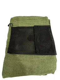 Рушник дорожній туристичний із чохлом Solve Олива KT6000051, розмір 140 x 200 см
