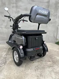 Електроскутер триколісний EVOBIKE Luna TRIO PRO 1200W 60V 20Ah (2026) зі знімним графеновим акумулятором та пасажирським сидінням | Сірий графіт - мініатюра 4