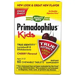 Суміш Пробіотиків для Дітей віl 2 до 12 років Primadophilus® 3 Billion- 30 жувальних таб