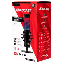 Мікрофон HyperX QuadCast S Black (HMIQ1S-XX-RG, G/4P5P7AA) [67623] - мініатюра 8