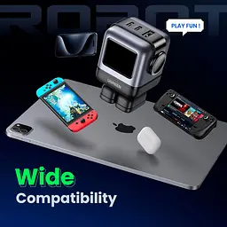 Зарядний пристрій 3xUSB 65W (2xUSB-C+USB-A) Gan Robot tech Fast Charger Сірий CD361 Ugreen - мініатюра 6