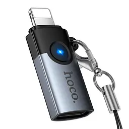 Перехідник HOCO Victory iP male to Type-C adapter female UA46A |OTG, LED| - мініатюра 2