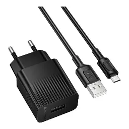 Зарядний пристрій BOROFONE BAS71A Source 1USB/2.1A чорний