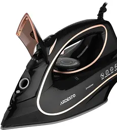 Утюг Ardesto IR-B2235, Black/Gold, 2400W, кераміка, паровий удар, резервур 450мл, захист від кальцинації, антикрапля, плавне регулювання потужності пари, автоматичне відключення - мініатюра 4