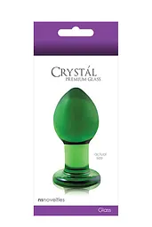 Скляна пробка Ns Novelties Crystal Medium Green - мініатюра 2