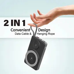 Павербанк Choetech Magnetic Wireless Black 10 000 mAh / 22.5 Вт (B695-BK) - мініатюра 10
