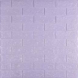 Самоклеюча 3D панель під світло-фіолетову цеглу Sticker Wall 3080х700х3мм - мініатюра 2
