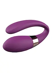 Вібратор для пар V-Vibe Purple, USB, 7 Function, Remote Control - мініатюра 3