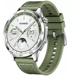 Smart Watch Huawei GT 4 46mm Green (Woven Strap) UA - мініатюра 2