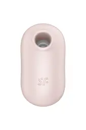 Вакуумний кліторальний стимулятор з вібрацією Satisfyer Pro To Go 2 Beige бежевий - мініатюра 2