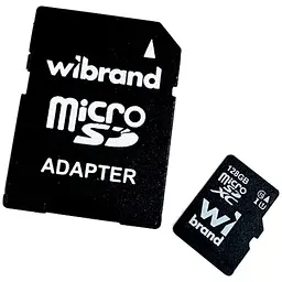 Карта пам'яті Wibrand 128GB microSD class 10 (WICDHU1/128GB-A)