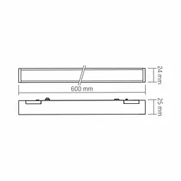 Світильник МАГНІТНИЙ трековий VIDEX LD460B 21W 60cm 4000K 48V Black VIDEX (28026-000) - мініатюра 10