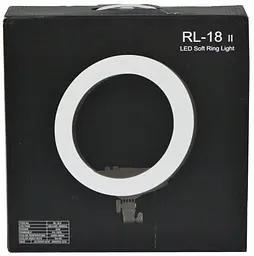Професійне селфі-кільце LED лампа No Brand RL-18 II 55W USB WiFi Bluetooth 45см із дзеркалом та пультом (1892278394) - мініатюра 9