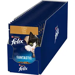 Вологий корм для котів Felix Fantastic з індичкою в желе 85 г - мініатюра 4