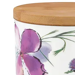 Ємність для сипучих продуктів Krauff Aquarelle з бамбуковою кришкою 20 см 1.3 л (21-244-044) - мініатюра 2