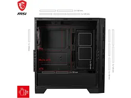 Корпус MSI MAG FORGE 321R AIRFLOW - миниатюра 5