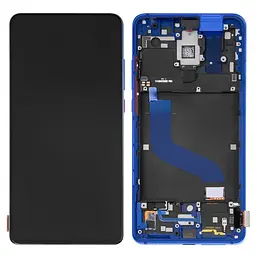 Дисплей Xiaomi Mi 9T, Mi 9T Pro, Redmi K20, Redmi K20 Pro, синій, з рамкою, Original (PRC), M1903F10G, M1903F11G, M1903F10I, M1903F11I