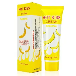 Гель-лубрикант зволожуючий Hot Kiss на водній основі зі смаком банану 30 мл