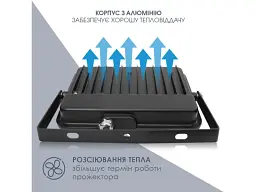 Вуличний прожектор ELM Matrix 10W 6500K (26-0056) - мініатюра 5